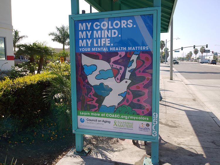 my-colors-my-mind-my-life-poster-with-white-dove-at-bus-stop