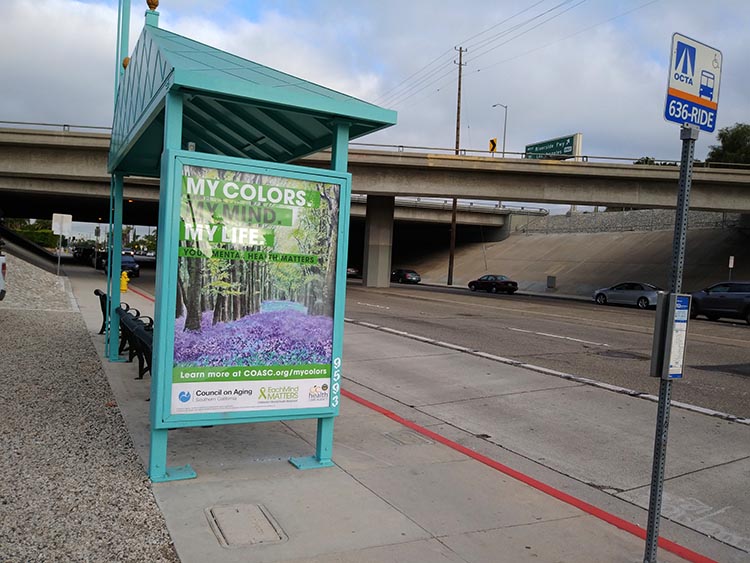my-colors-my-mind-my-life-poster-with-purple-flowers-at-bus-stop